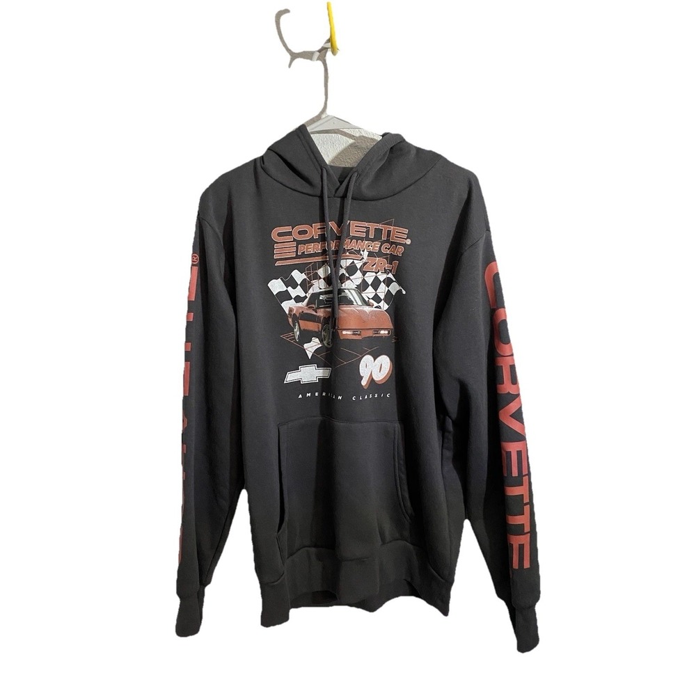 Chemistry Chevrolet Corvette branded pullover hoodie‎ black Size Medium. ZR1.